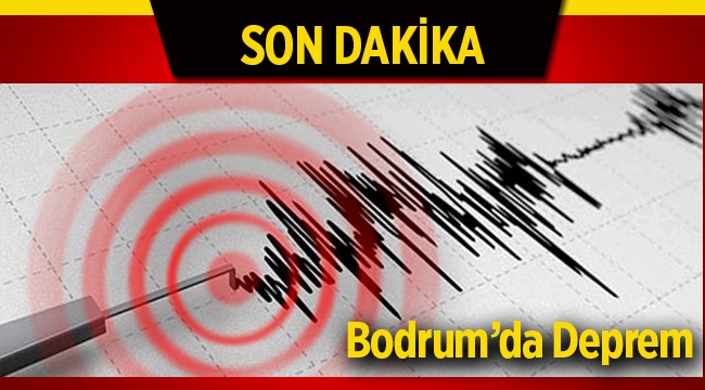 Bodrum'da 3.3 büyüklüğünde deprem - Son depremler