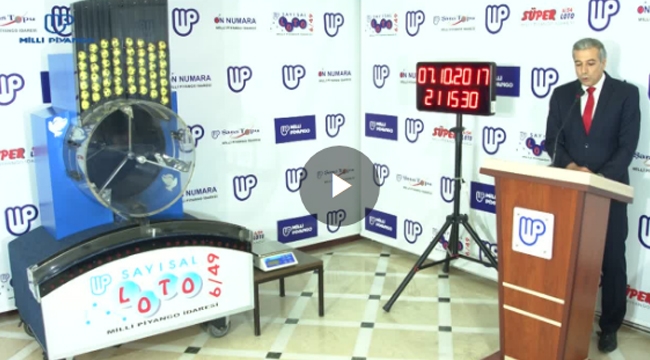 Sayısal Loto çekiliş sonuçları 7 Ekim 2017 Milli Piyango Sayısal Loto kazananlar