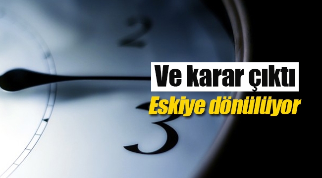Son dakika! Yaz saati uygulaması bakın ne zaman sona erecek