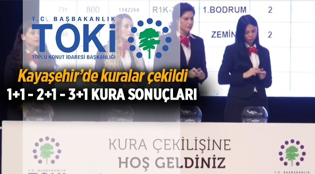 TOKİ İstanbul Kayaşehir 1+1, 2+1, 3+1 konut kura sonuçları