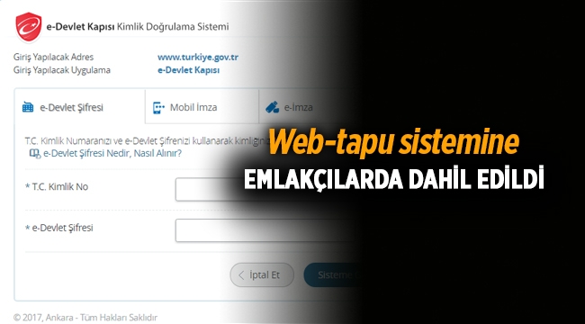 Web-tapu sistemine emlakçılar eklendi