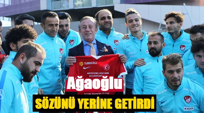 Ali Ağaoğlu, Ampute Milli Takımı için ev sözünü yerine getirdi