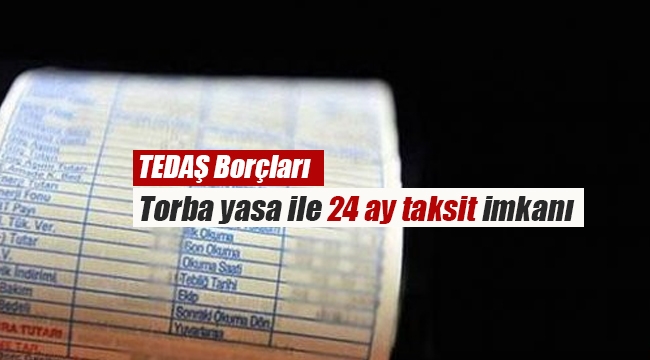 Elektrik borçları için Torba yasa ile 24 ay taksit imkanı getirildi