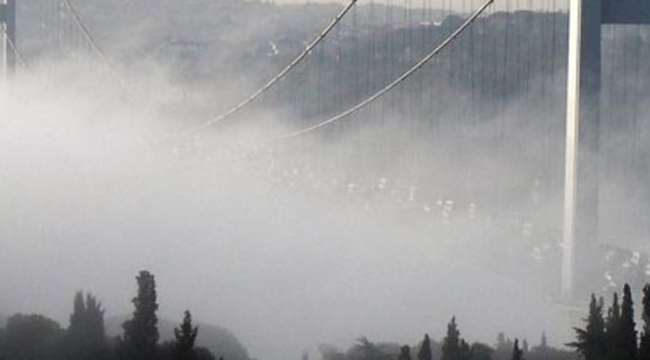 İstanbul'da yoğun sis etkisini gösteriyor