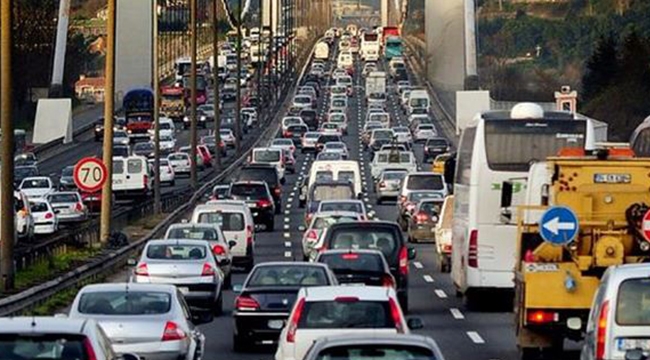Trafiğe kayıtlı araç sayısı 22 Milyon`a dayandı