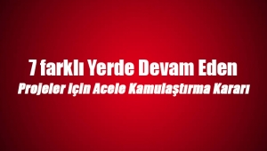 7 ilde devam eden enerji projeleri için Acele Kamulaştırma kararı Resmi Gazete'de