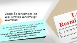Binalar İle Yerleşmeler İçin Yeşil Sertifika Yönetmeliği