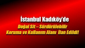 İstanbul Kadıköy'de Doğal Sit – Sürdürülebilir Koruma ve Kullanım Alanı ilan edildi