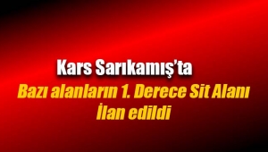 Kars Sarıkamış'ta bazı yerler I. Derece Arkeolojik Sit Alanı olarak tescil edildi