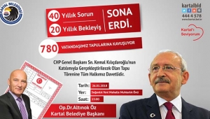 Kartal'da 20 yıllık tapu sorunu çözüldü