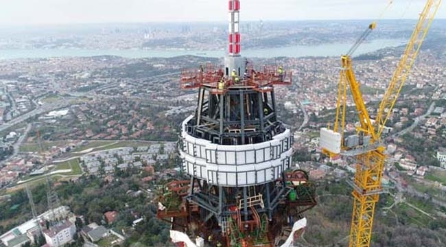 Merak edenler için Küçük Çamlıca Tv-Radyo Kulesi son durum