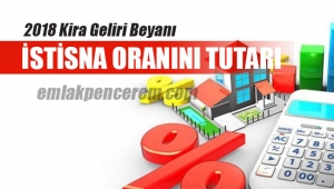 2018 Kira Geliri Beyanında; Konut İstisna Oranı ve işyeri beyan sınırı nedir?