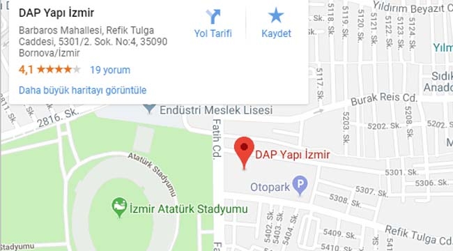 DAP İzmir nerede?