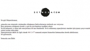 SetModa kepenk kapattı!