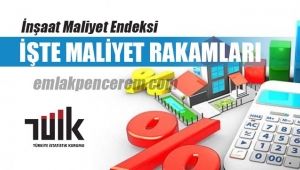 İnşaat Maliyet Endeksi Ocak ayı rakamları