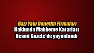 Bazı yapı denetim firmaları hakkında mahkeme kararları yayımlandı