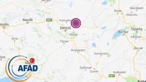 Denizli`de 4.2 şiddetinde korkutan deprem!