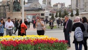 İstanbul`un her yerinde rengarenk Laleler