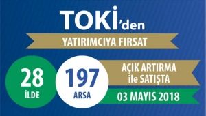 TOKİ 28 ilde 197 arsayı `Açık Artırma` yöntemi ile satacak