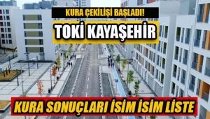 TOKİ Kayaşehir konut `kura sonuçları` isim isim tam liste / 25/04/2018 Çarşamba