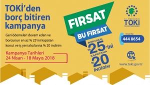 TOKİ, yüzde 20 indirim kampanyası başlıyor