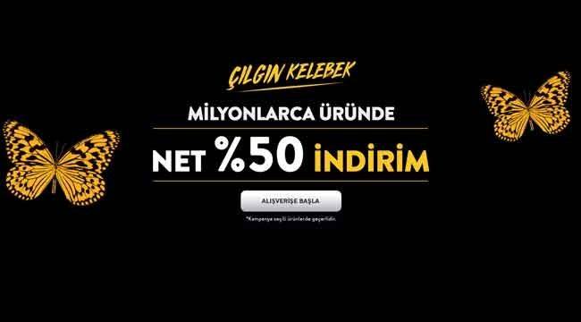 Çılgın Kelebek İndirimi Boyner`de başladı