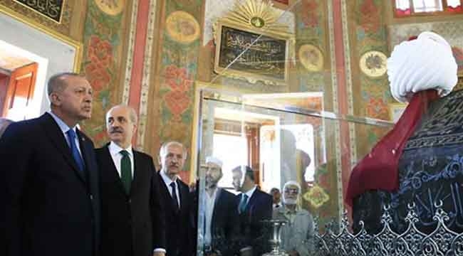 Fatih Sultan Mehmet'in türbesini Cumhurbaşkanı Erdoğan açtı