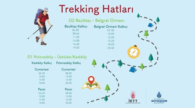 İETT'den doğa yürüyüşü için trekking hattı