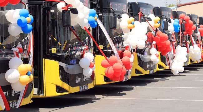 İstanbul'a 375 adet tamamen yerli İETT otobüsü