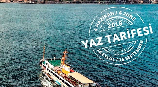İstanbul'da Vapurlar 2018 Yaz tarifesine geçiyor