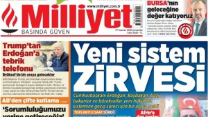 Milliyet gazetesi manşetleri 27 Haziran Milliyet oku