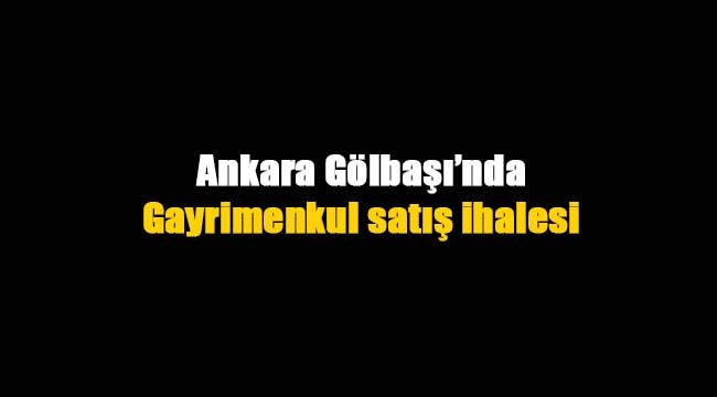 Gölbaşı'nda satılık gayrimenkul