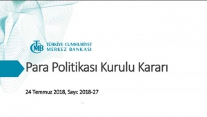 Merkez Bankası'ndan flaş faiz kararı açıklaması