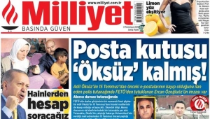 Milliyet gazetesi manşetleri 3 Temmuz 2018 Milliyet oku - Gazeteler