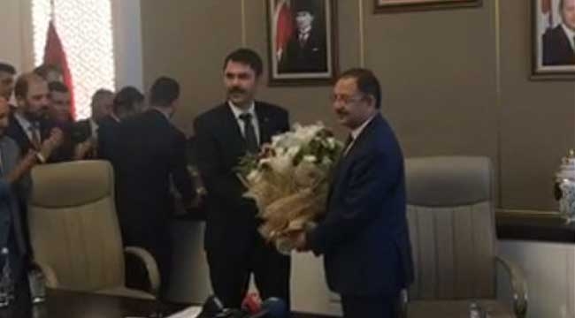 Murat Kurum Çevre ve Şehircilik Bakanlığı görevini devraldı