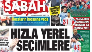 Sabah gazete manşetleri 1 Temmuz Sabah oku