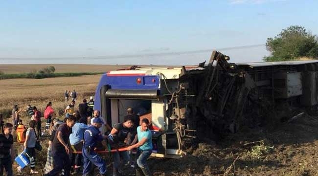 Tekirdağ'da korkunç tren kazası: 24 kişi yaşamını yitirdi
