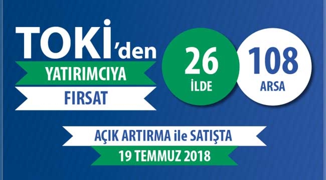 TOKİ'den satılık arsalar