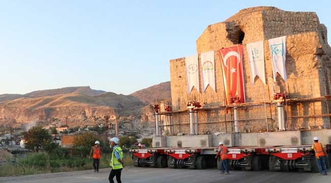 Artuklu Hamamı bakın nasıl taşındı