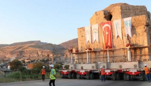 Artuklu Hamamı bakın nasıl taşındı