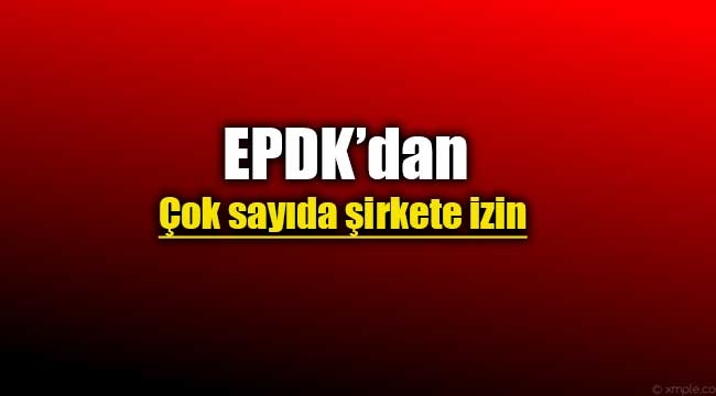 EPDK çok sayıda şirkete yetki verdi