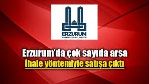 Erzurum Büyükşehir'den satılık arsalar