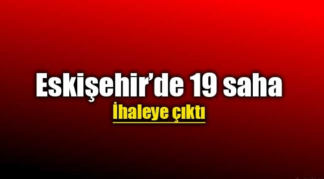 Eskişehir'de 19 adet jeotermal sahası ihaleye çıktı