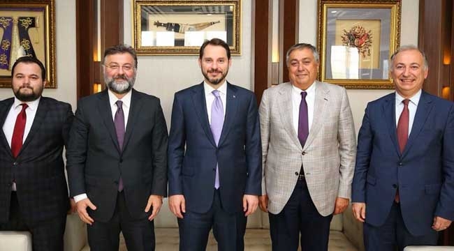 İnşaat sektöründen Bakan Albayrak'a flaş ziyaret