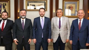 İnşaat sektöründen Bakan Albayrak'a flaş ziyaret