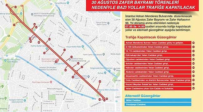 İstanbul'da bu yollar trafiğe kapatılacak!