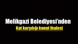 Melikgazi Belediyesi'nden kat karşılığı konut ihalesi