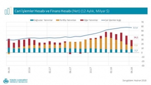 Merkez Bankası Cari işlemler açığı Haziran 2018’de 3 milyar $