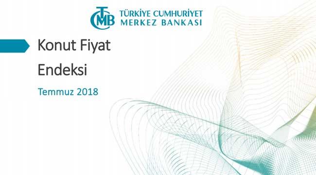 Hedonik Konut Fiyat Endeksi 2018 Temmuz'da 9.39 arttı