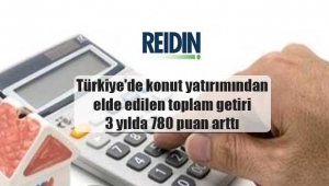 Konutta getiri 3 yılda 780 puan arttı